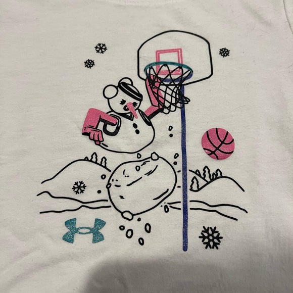 Under Armour Toddler Girl T-shirt, size 4 - Picture 3 of 4